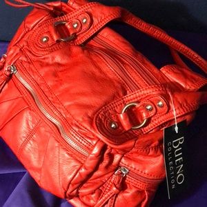 NWT Orange Tote Purse with lots of Compartments